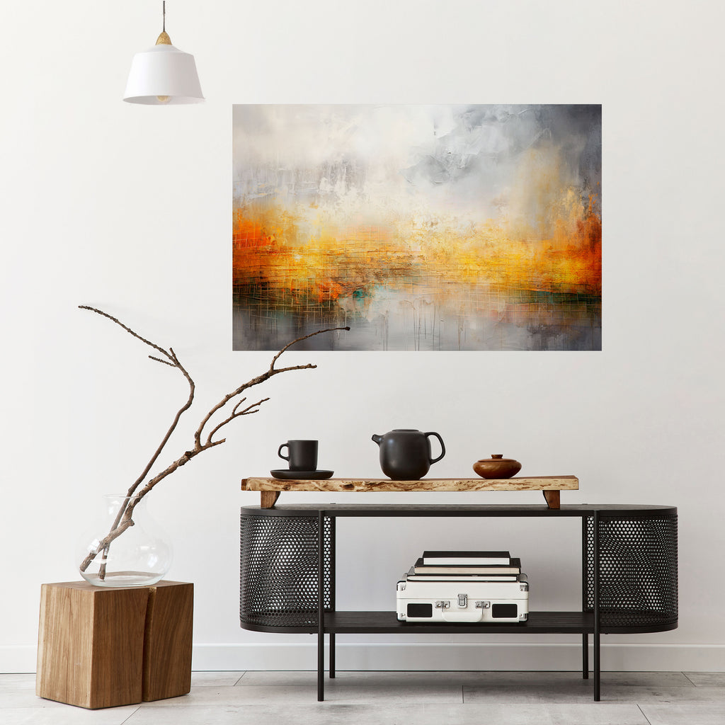 Póster horizontal autoadhesivo IMPRESIONANTE AMANECER