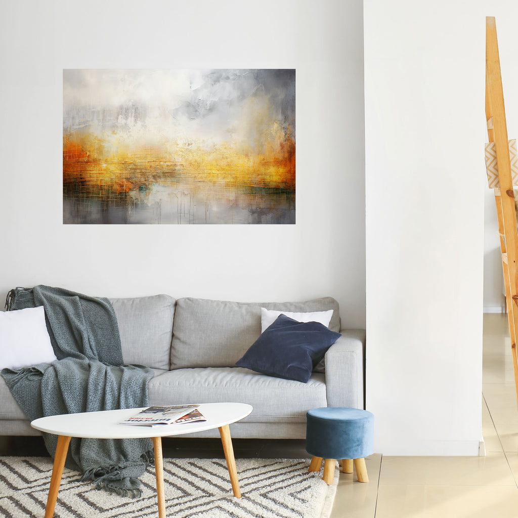 Póster horizontal autoadhesivo IMPRESIONANTE AMANECER