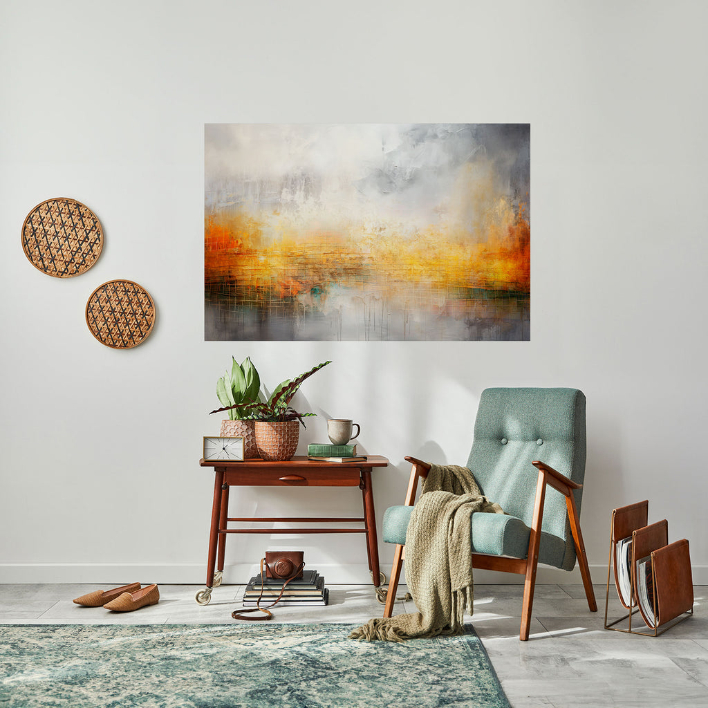 Póster horizontal autoadhesivo IMPRESIONANTE AMANECER