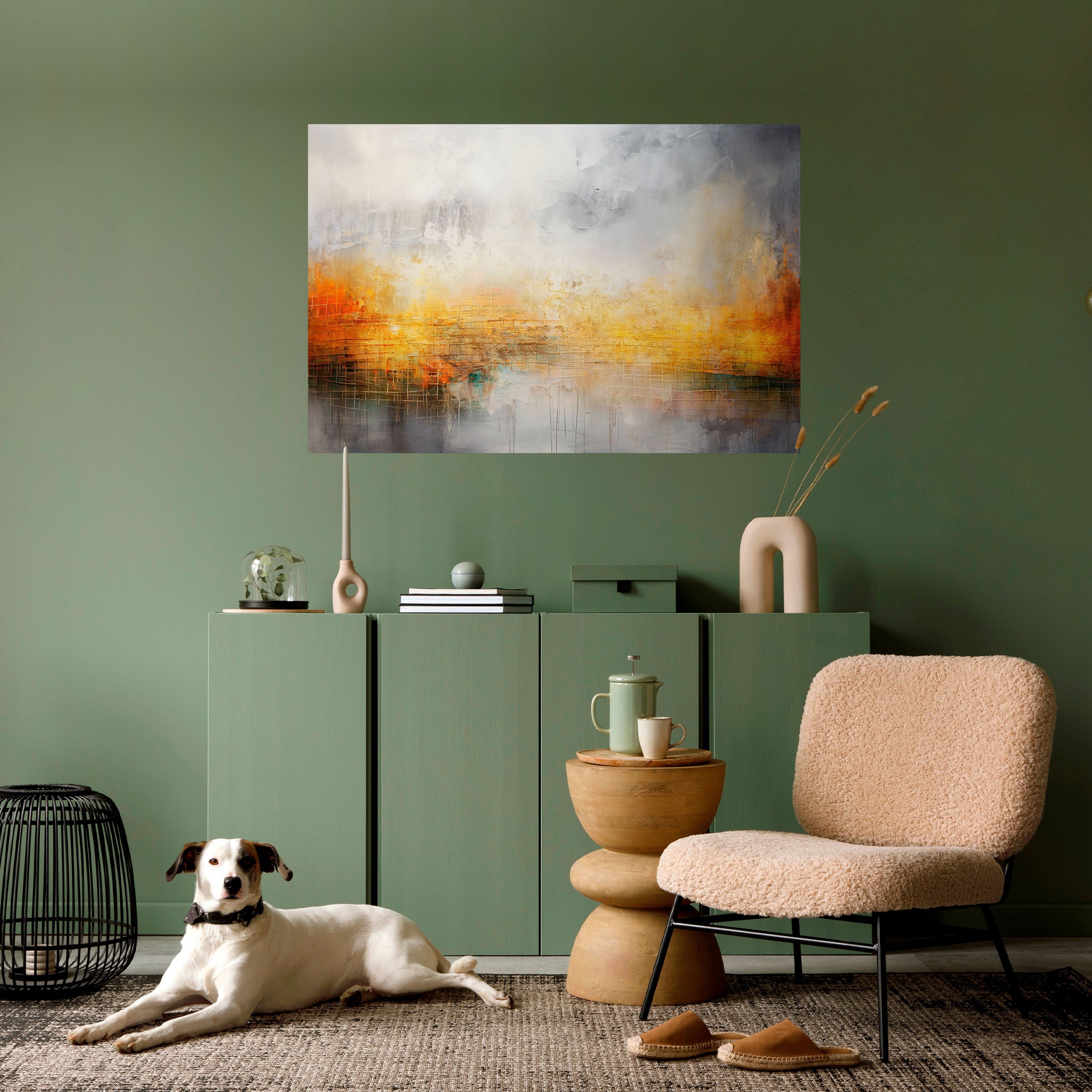 Póster horizontal autoadhesivo IMPRESIONANTE AMANECER