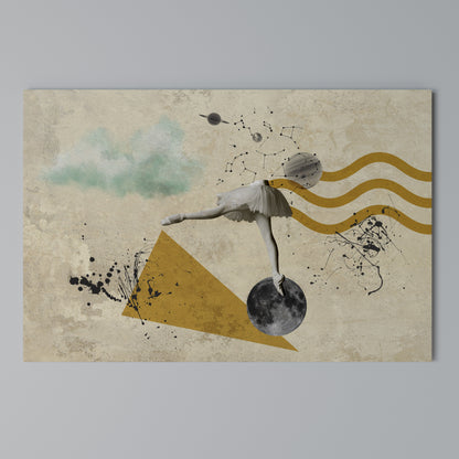 SHAPES OF BALLERINA Cuadro en lienzo horizontal