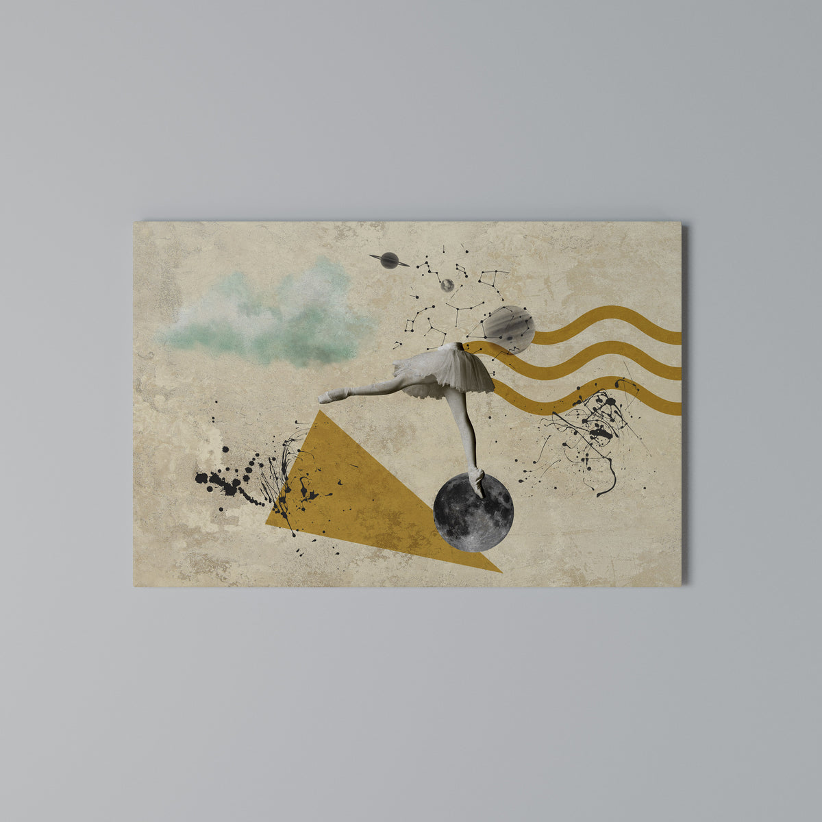 SHAPES OF BALLERINA Cuadro en lienzo horizontal
