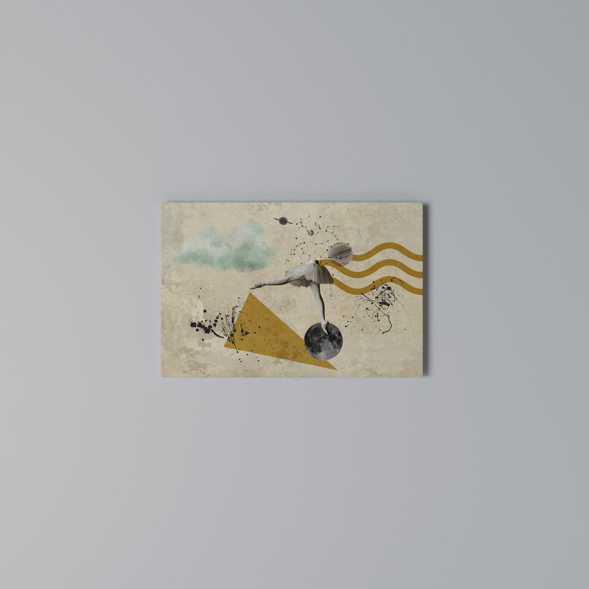 SHAPES OF BALLERINA Cuadro en lienzo horizontal