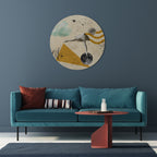 SHAPES OF BALLERINA Round Wall Art