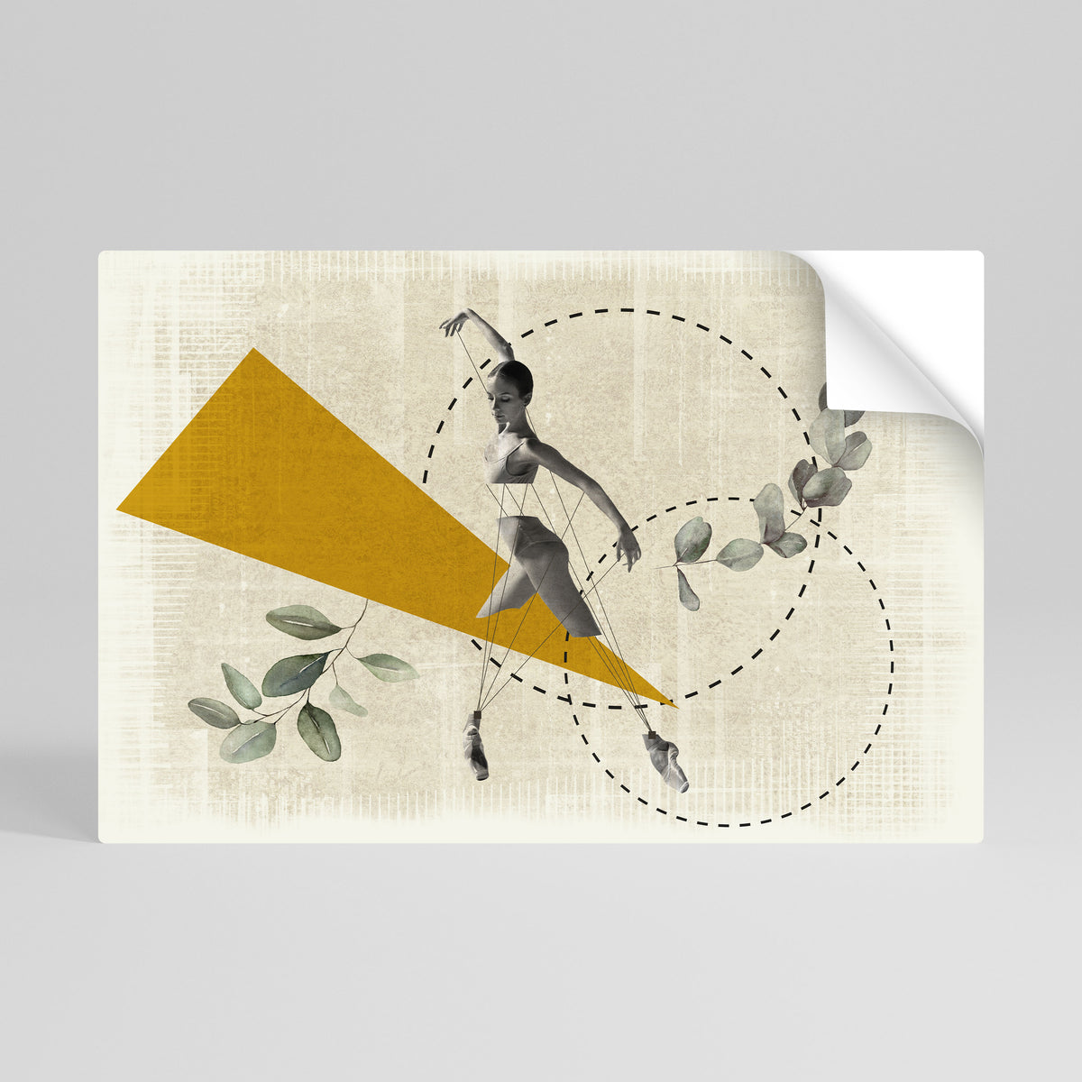 TRIANGLE MOVEMENT Póster adhesivo horizontal