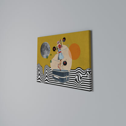 VINYL RETROSPECTION Cuadro en lienzo horizontal