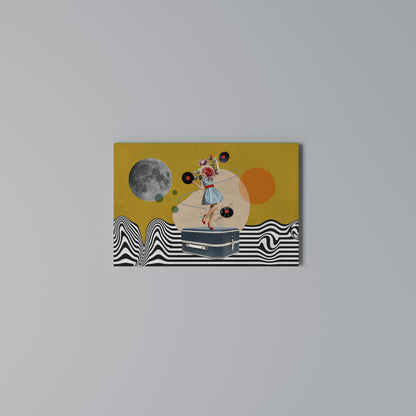 VINYL RETROSPECTION Cuadro en lienzo horizontal