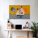 VINYL RETROSPECTION Peel and Stick Horizontal Poster