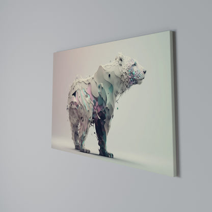 FUTURISTIC BEAR Cuadro en lienzo horizontal