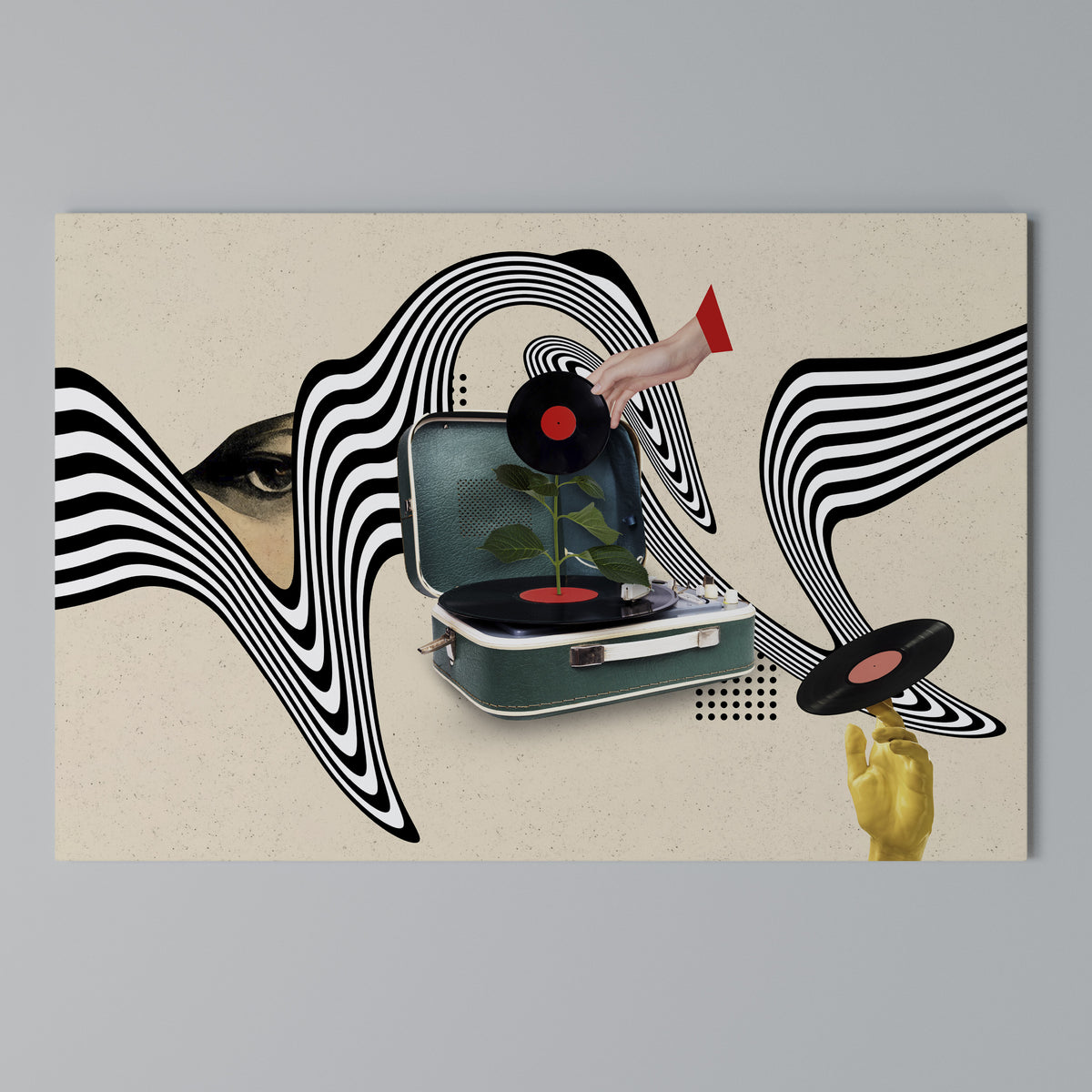 VINYL VARIATION Cuadro en lienzo horizontal