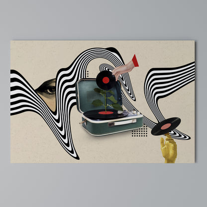 VINYL VARIATION Cuadro en lienzo horizontal