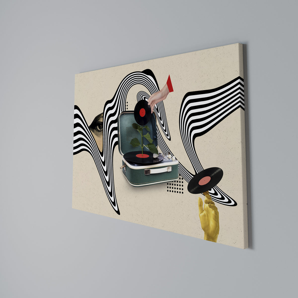 VINYL VARIATION Cuadro en lienzo horizontal