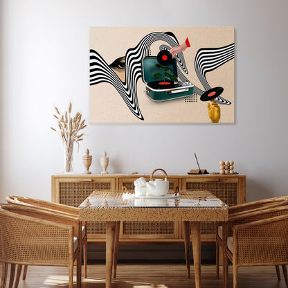 VINYL VARIATION Cuadro en lienzo horizontal
