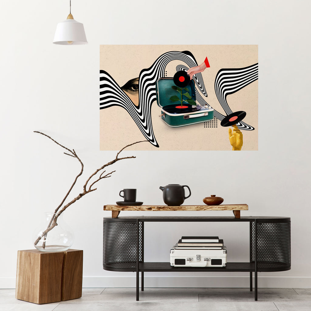 Póster horizontal autoadhesivo VARIACIÓN DE VINILO