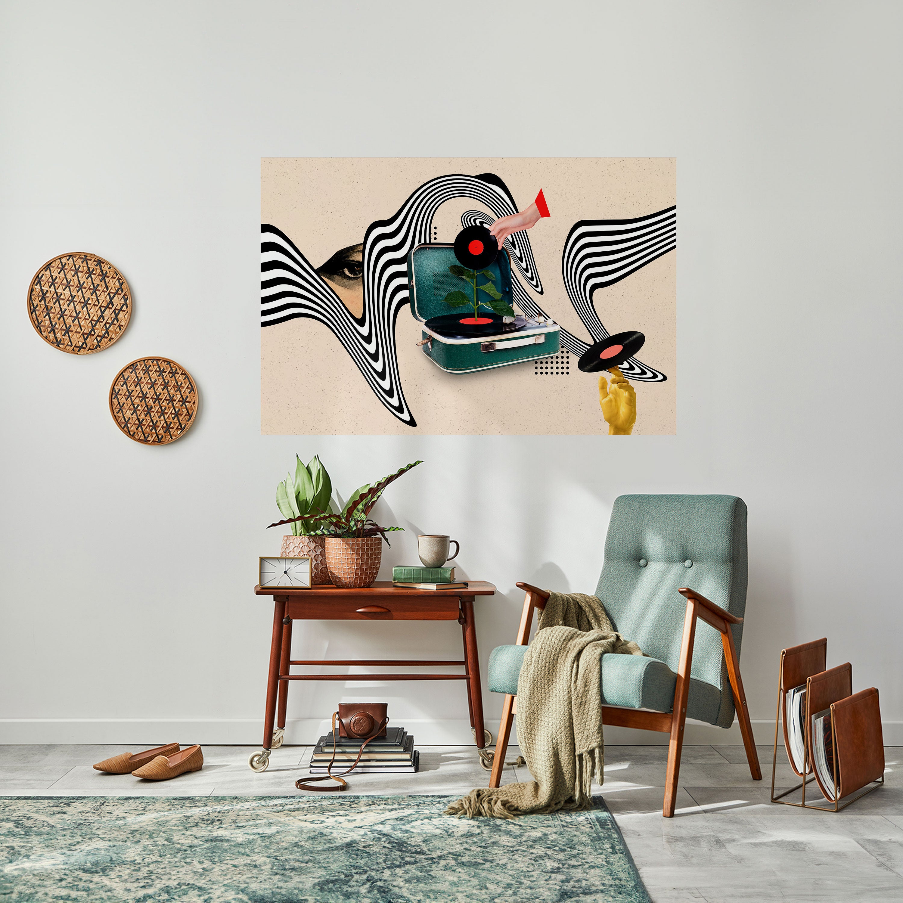 Póster horizontal autoadhesivo VARIACIÓN DE VINILO