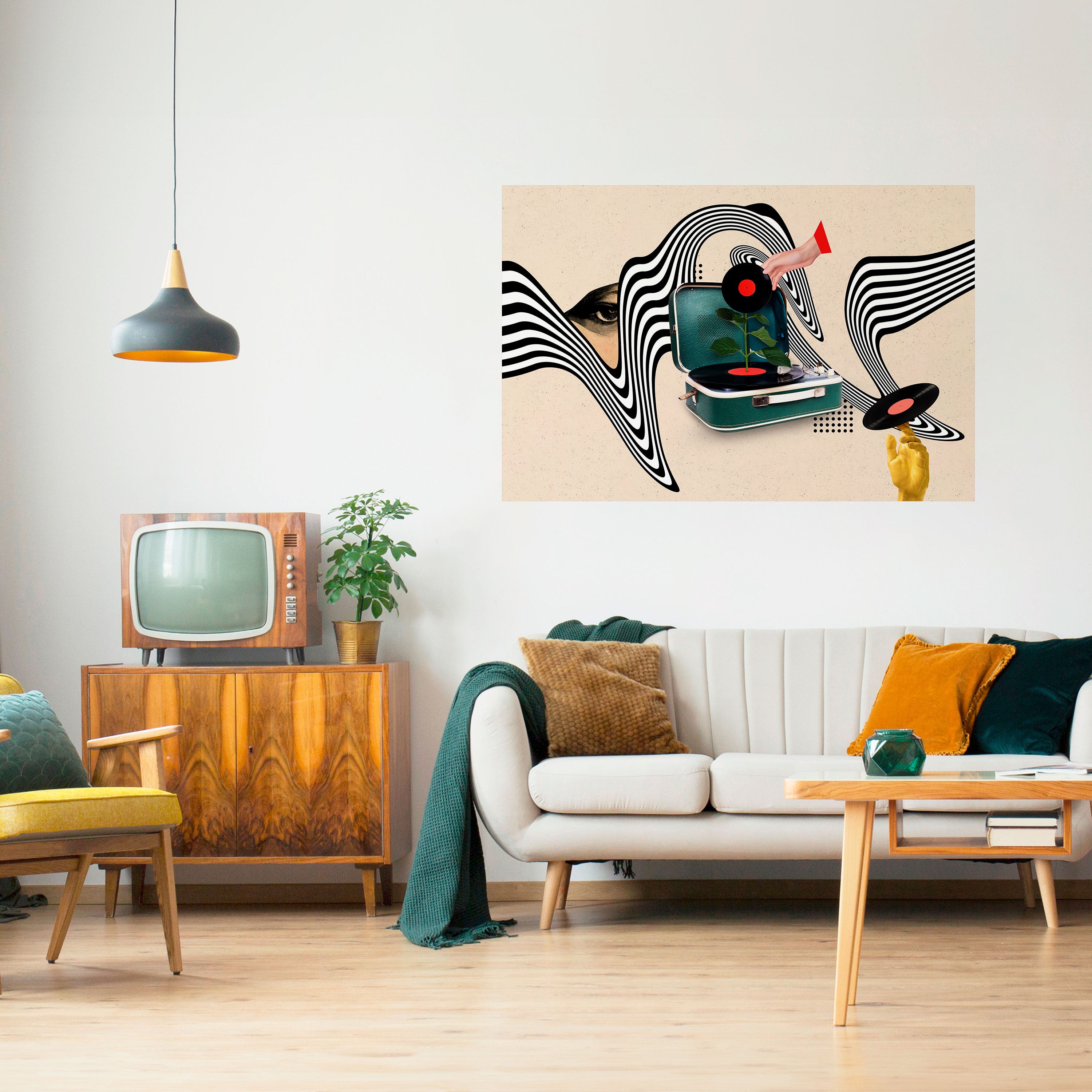 Póster horizontal autoadhesivo VARIACIÓN DE VINILO