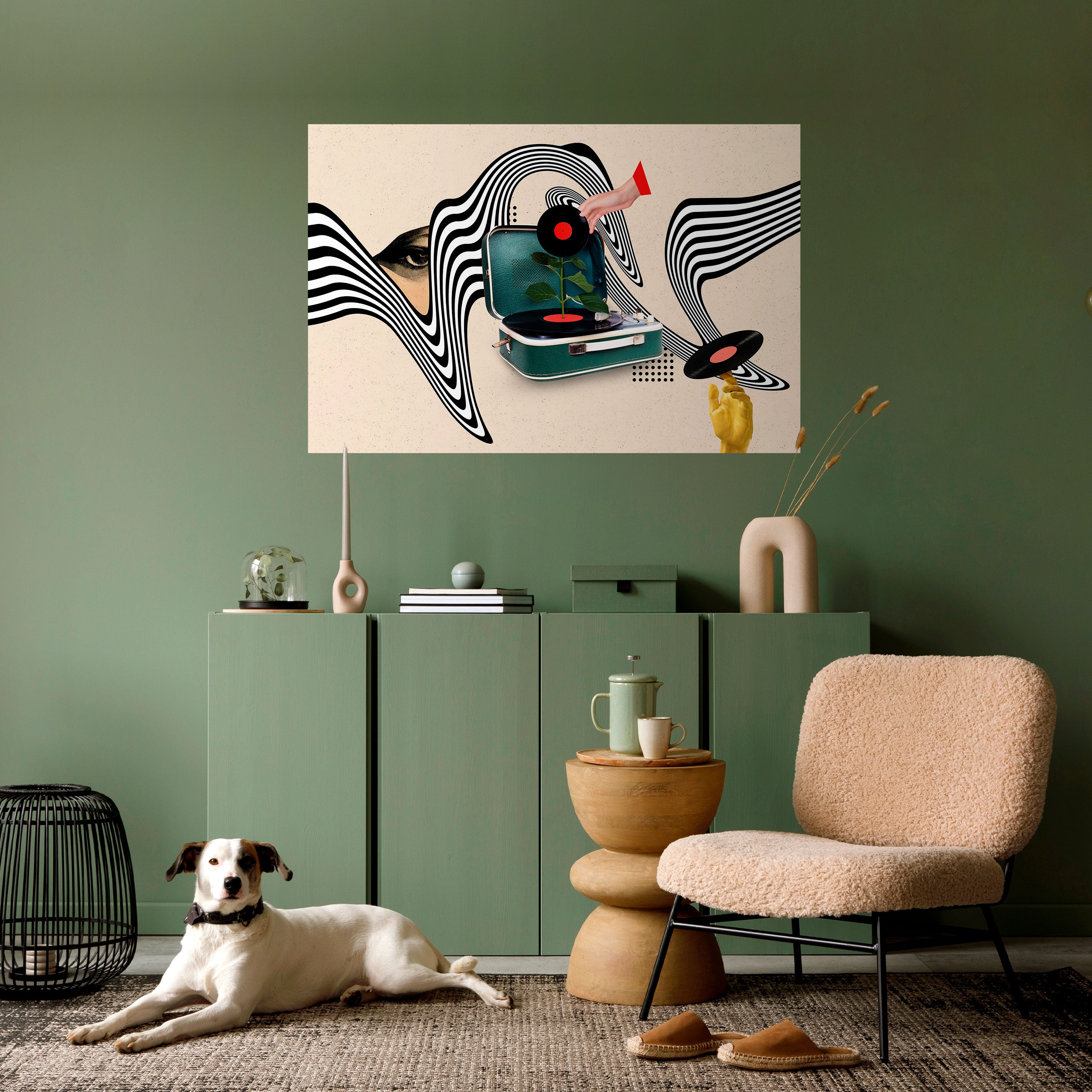 Póster horizontal autoadhesivo VARIACIÓN DE VINILO