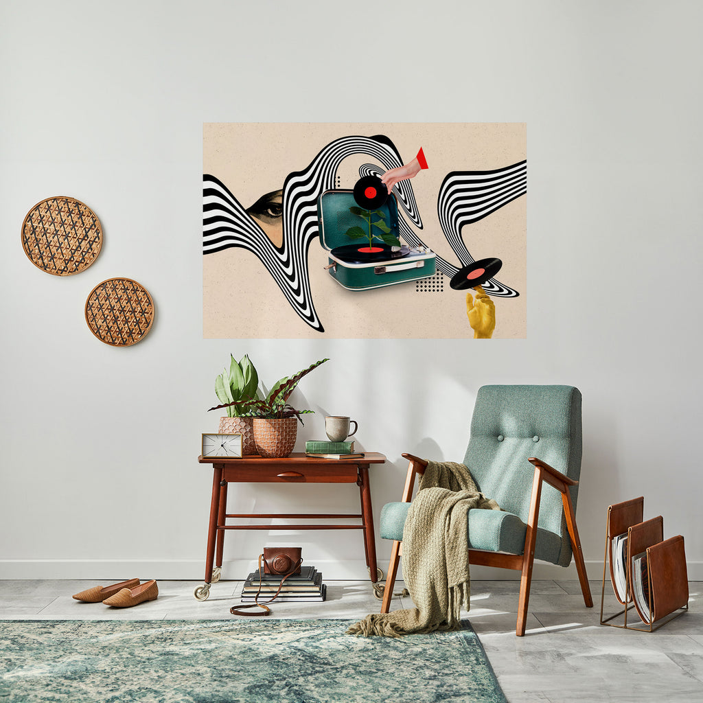 Póster horizontal autoadhesivo VARIACIÓN DE VINILO