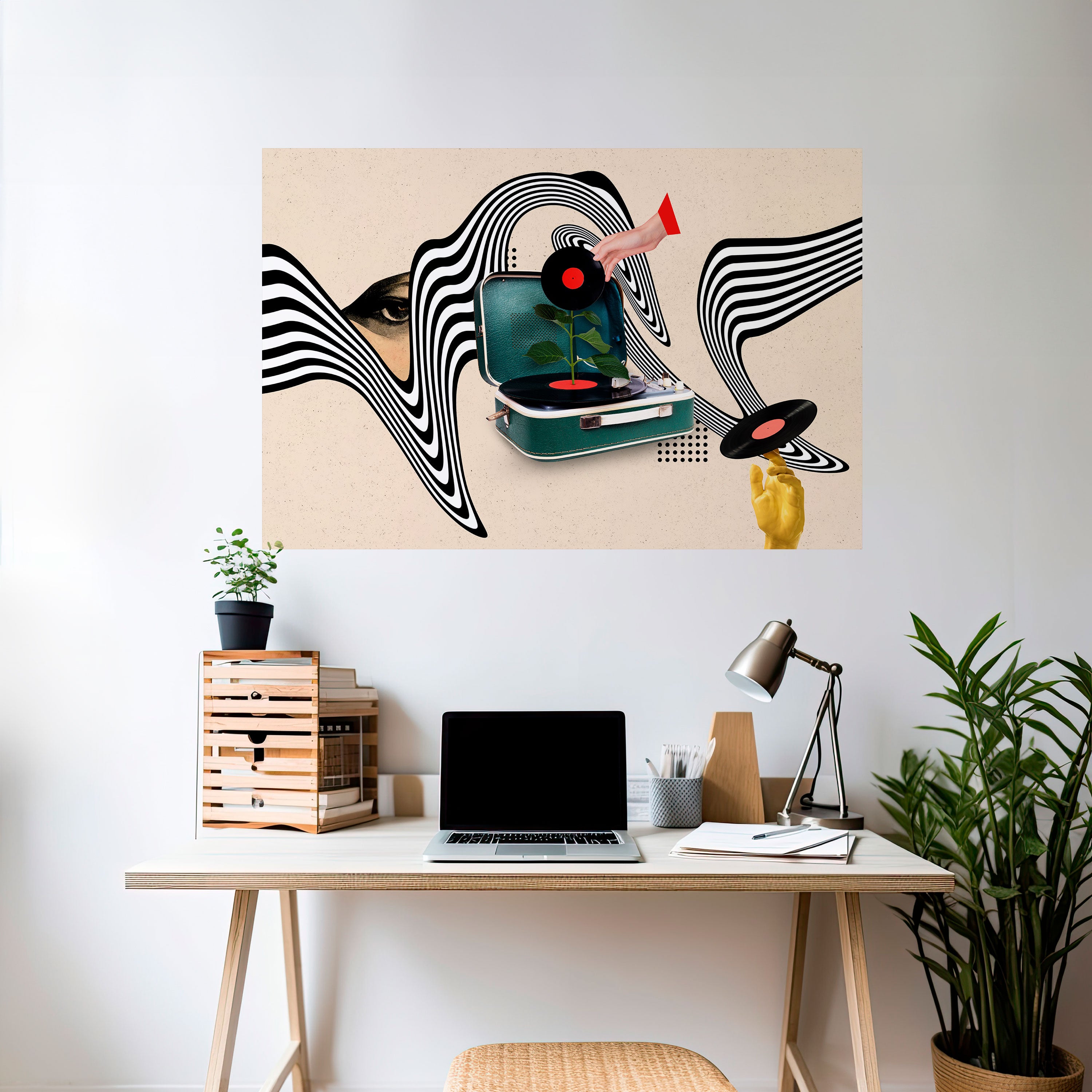 Póster horizontal autoadhesivo VARIACIÓN DE VINILO