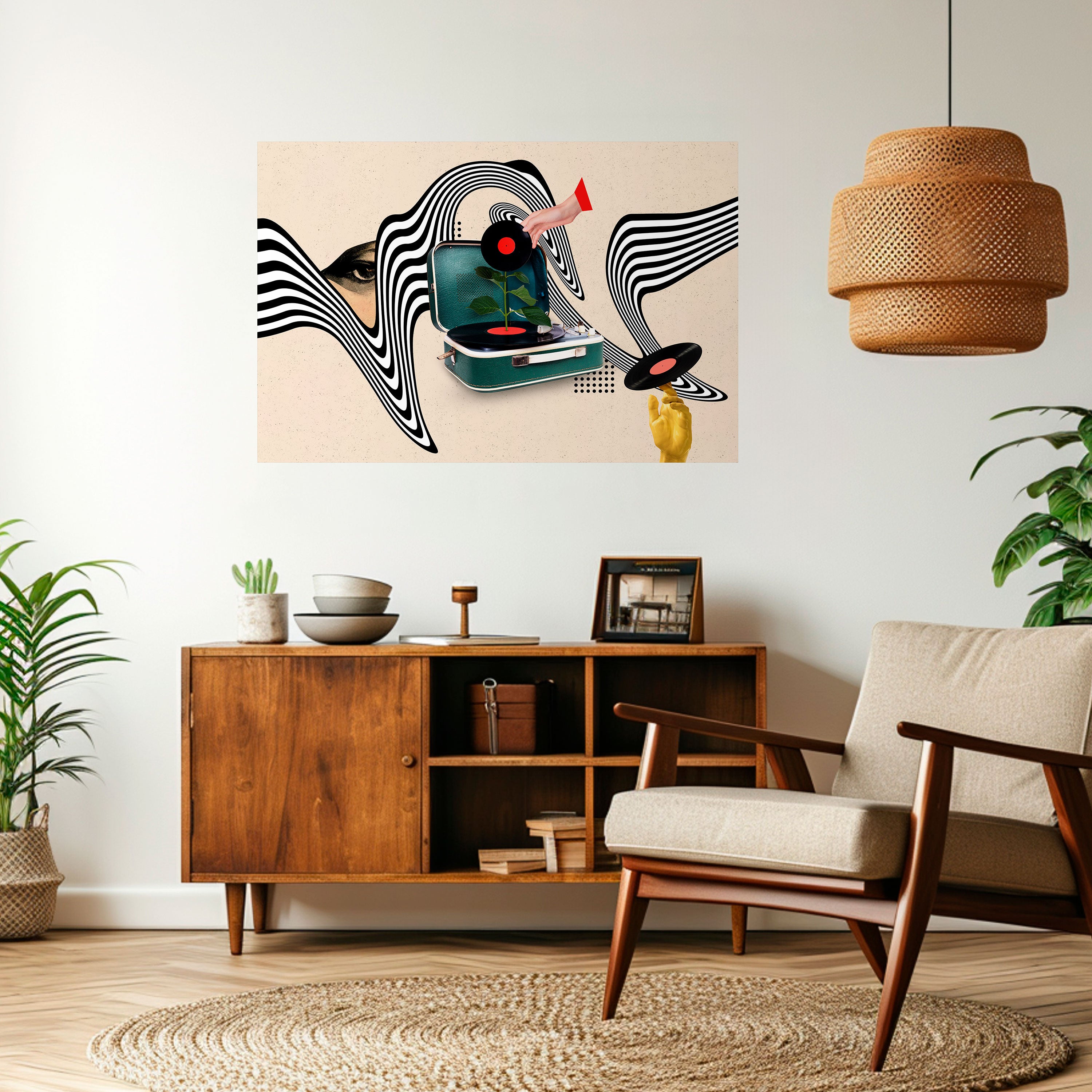 Póster horizontal autoadhesivo VARIACIÓN DE VINILO