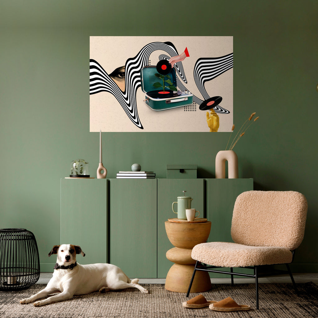 Póster horizontal autoadhesivo VARIACIÓN DE VINILO