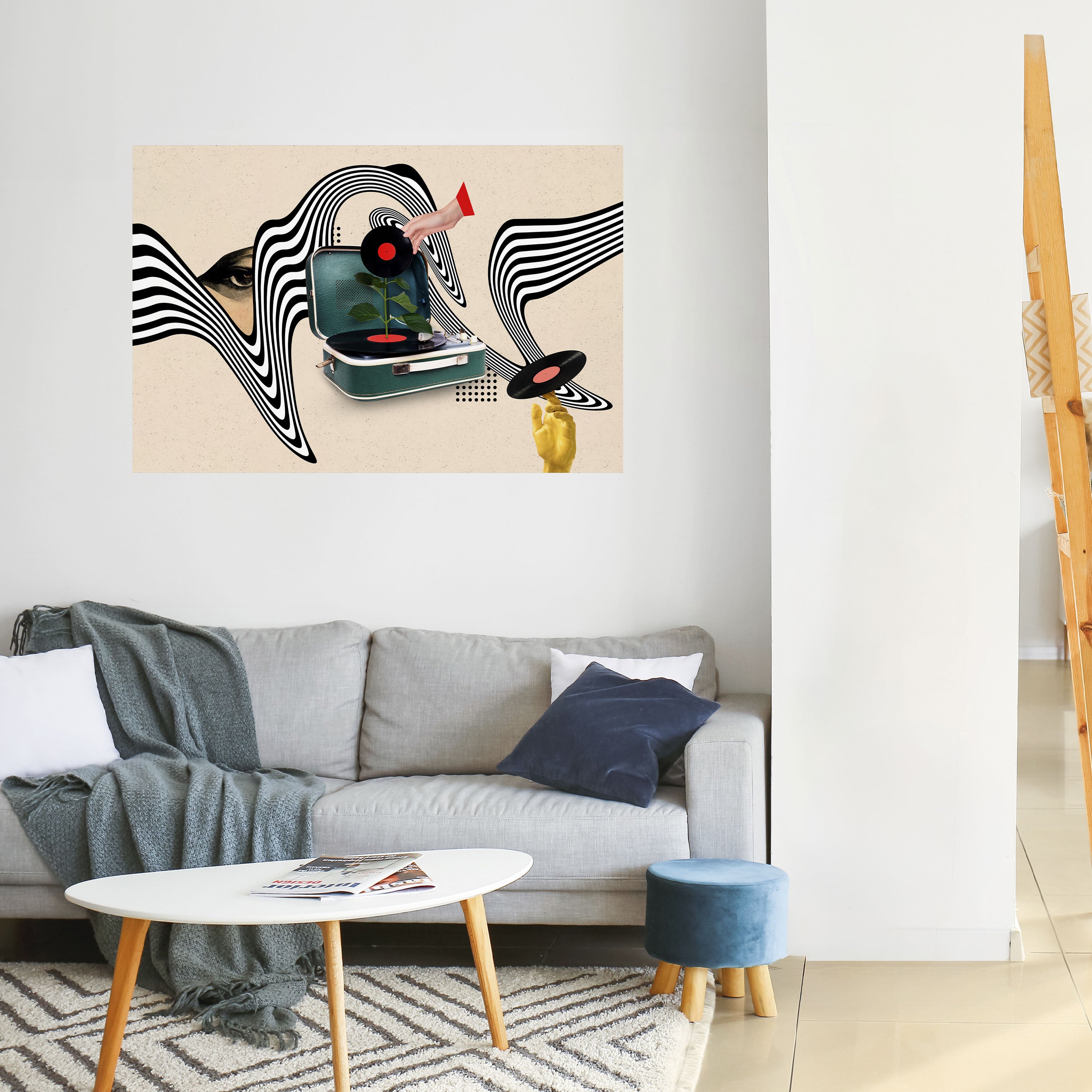 Póster horizontal autoadhesivo VARIACIÓN DE VINILO