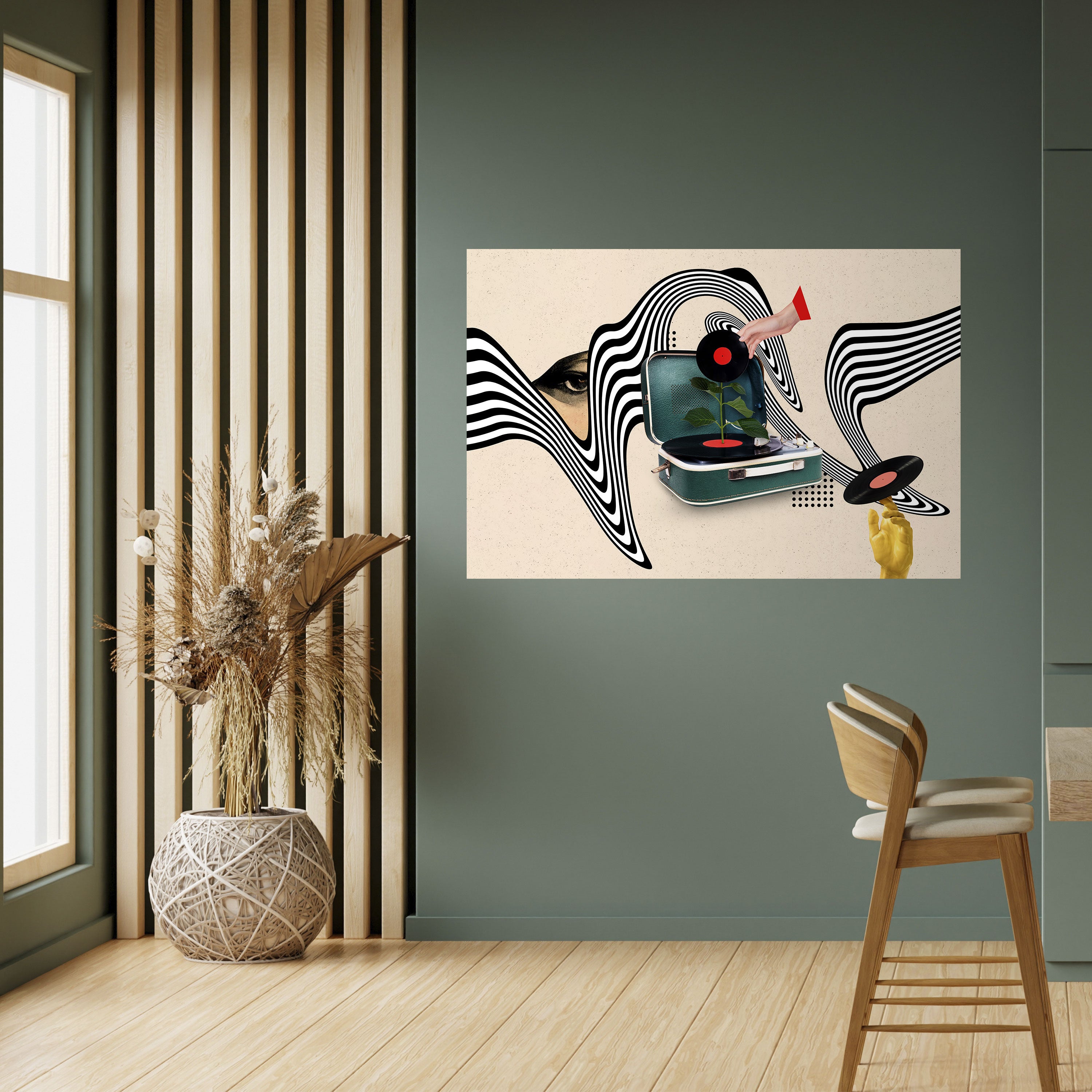 Póster horizontal autoadhesivo VARIACIÓN DE VINILO