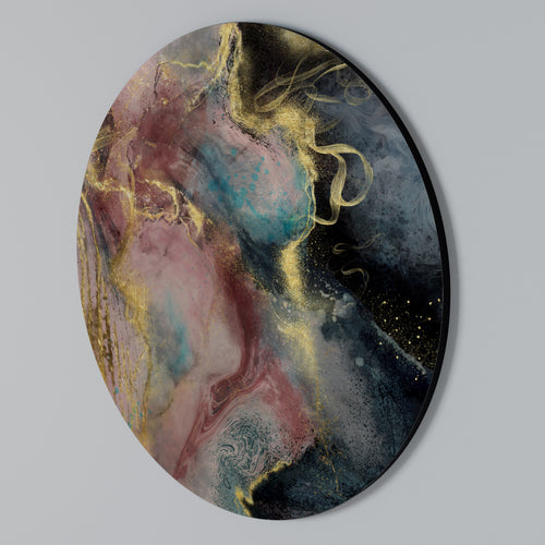 EARTHY MARBLE Round Wall Art