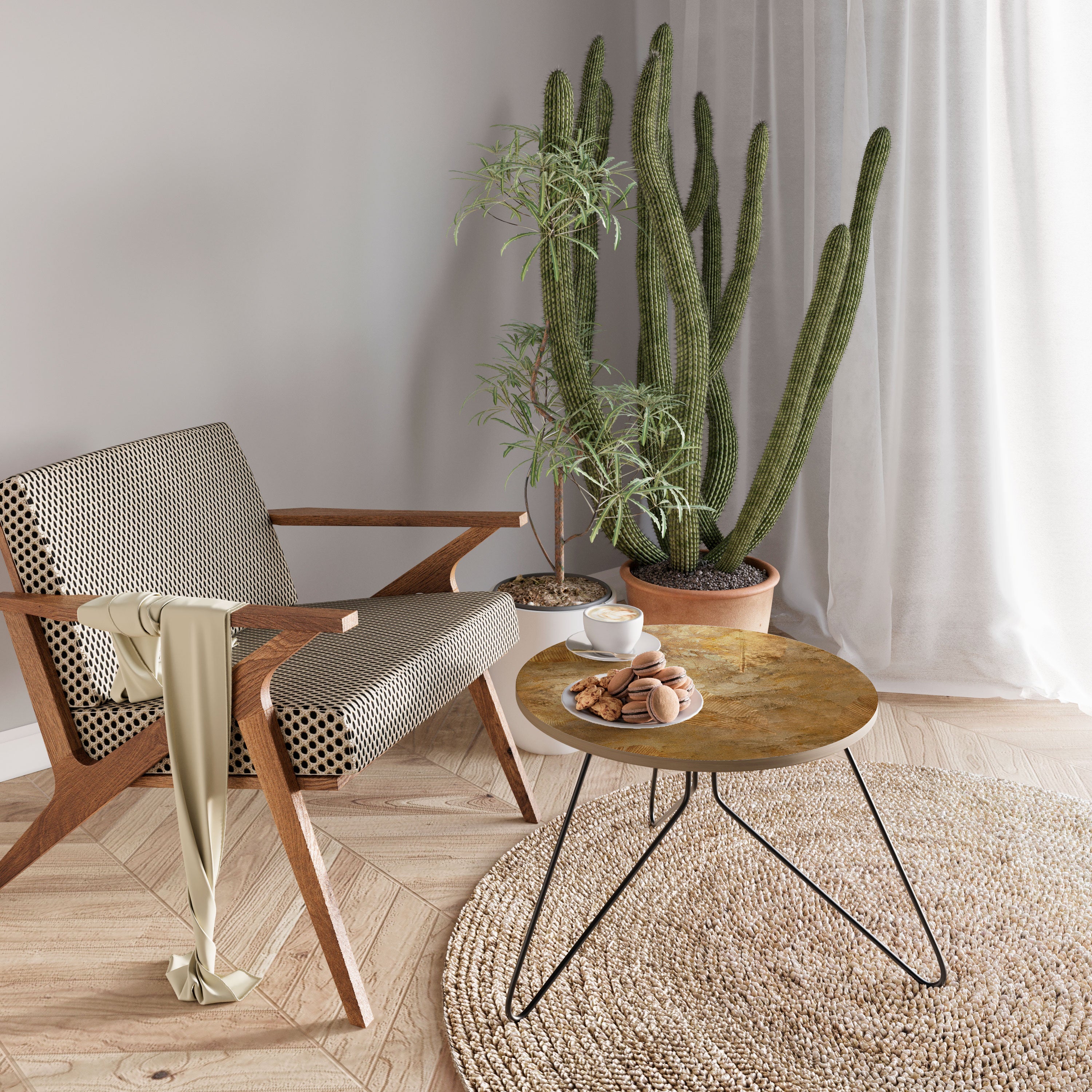GILDED LEAF CASCADE Coffee Table 60