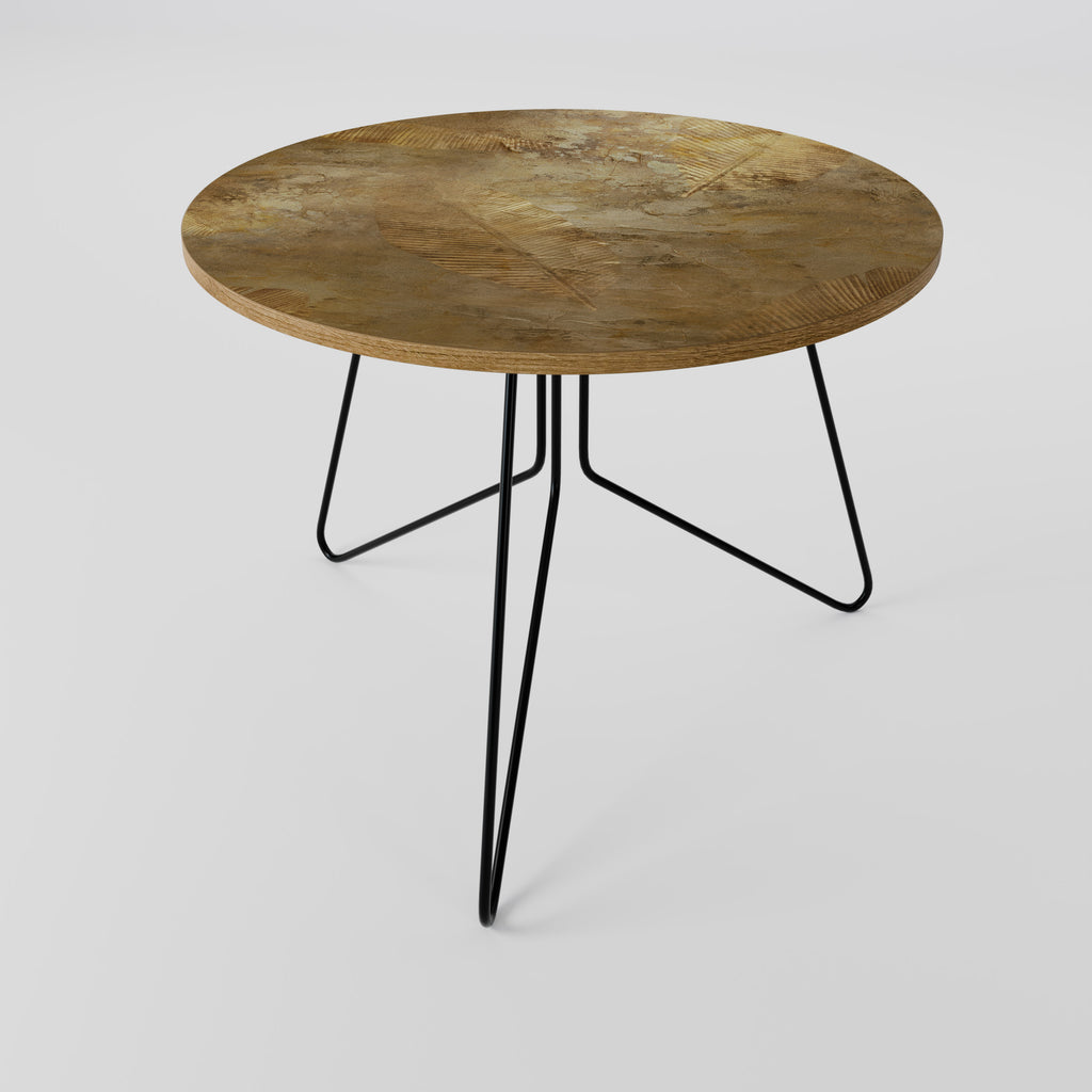 Mesa de centro CASCADE DE HOJAS DORADAS 69