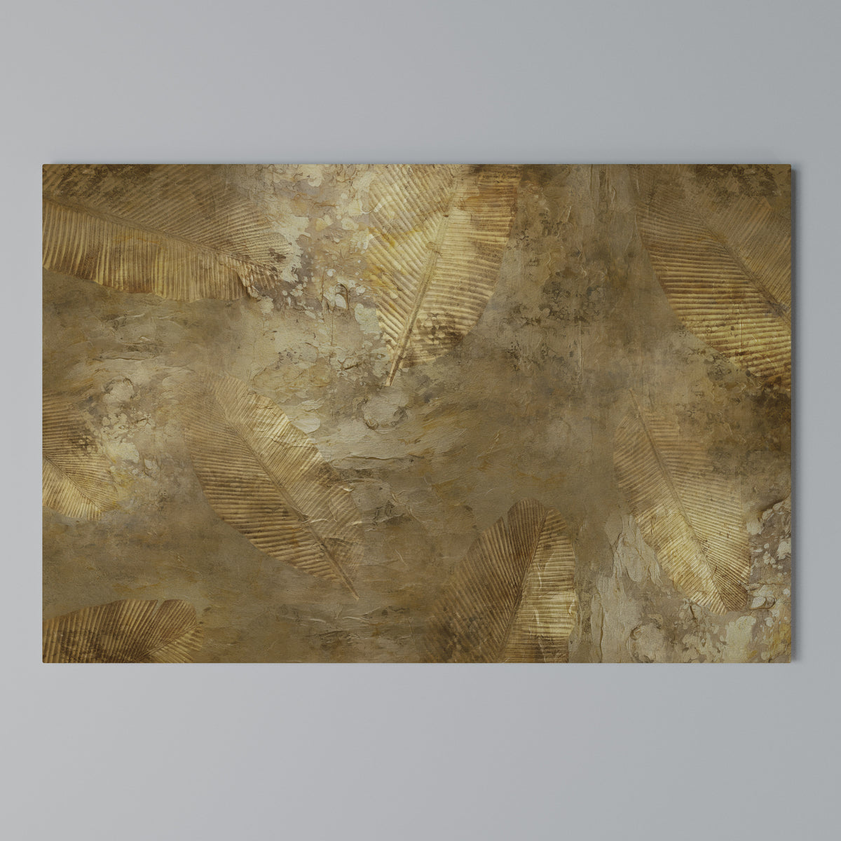 GILDED LEAF CASCADE Cuadro en lienzo horizontal