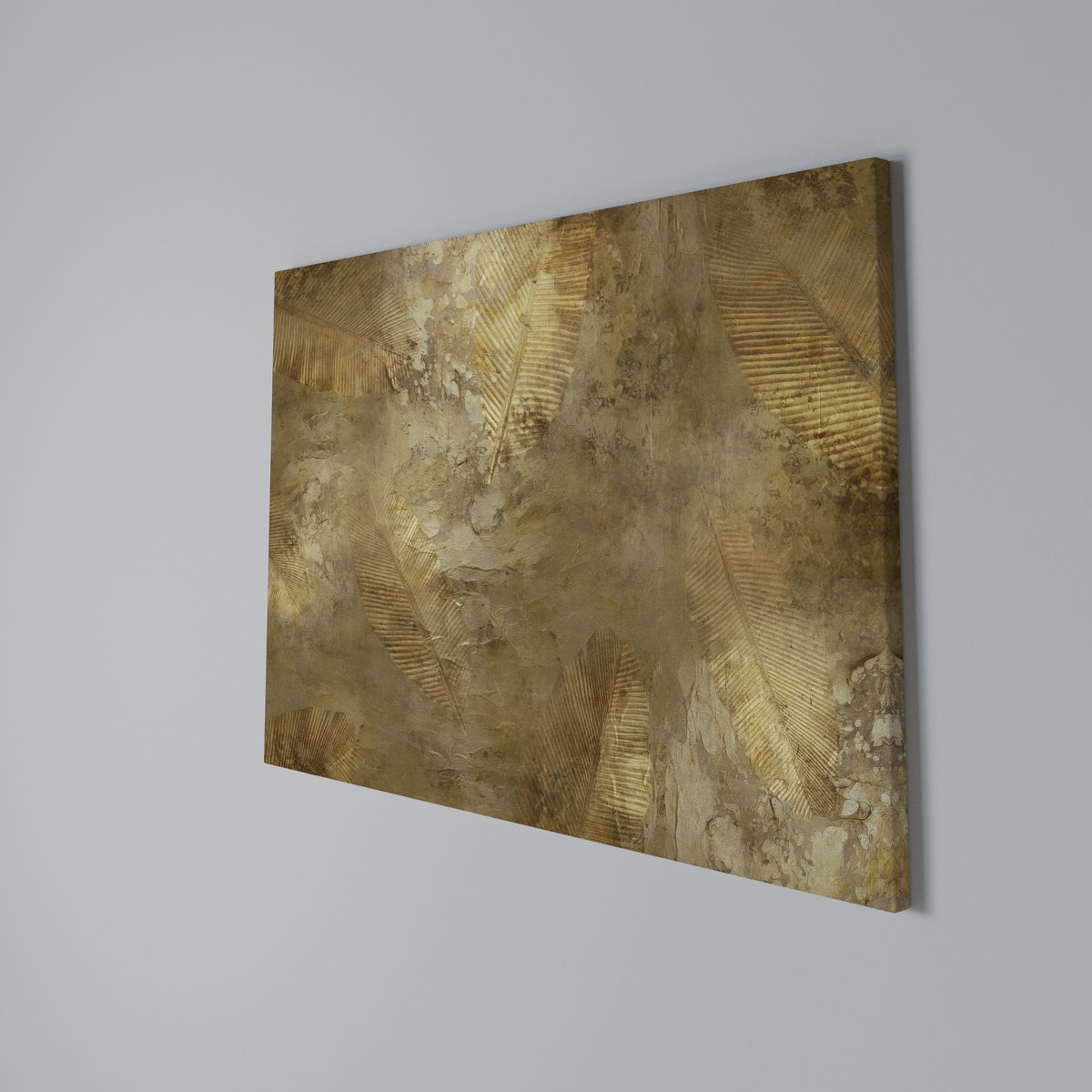 GILDED LEAF CASCADE Cuadro en lienzo horizontal