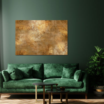 GILDED LEAF CASCADE Cuadro en lienzo horizontal