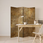 GILDED LEAF CASCADE Biombo Decorativo de 4 Paneles