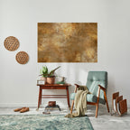 GILDED LEAF CASCADE Peel and Stick Horizontal Poster