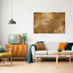 GILDED LEAF CASCADE Peel and Stick Horizontal Poster