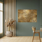 GILDED LEAF CASCADE Peel and Stick Horizontal Poster