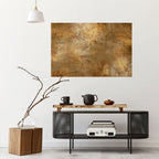 GILDED LEAF CASCADE Peel and Stick Horizontal Poster