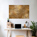 GILDED LEAF CASCADE Peel and Stick Horizontal Poster