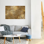 GILDED LEAF CASCADE Peel and Stick Horizontal Poster