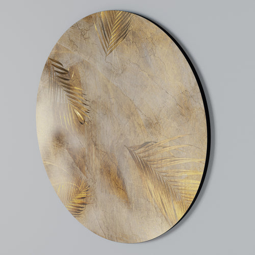 LEAVES OF SPLENDOR Round Wall Art