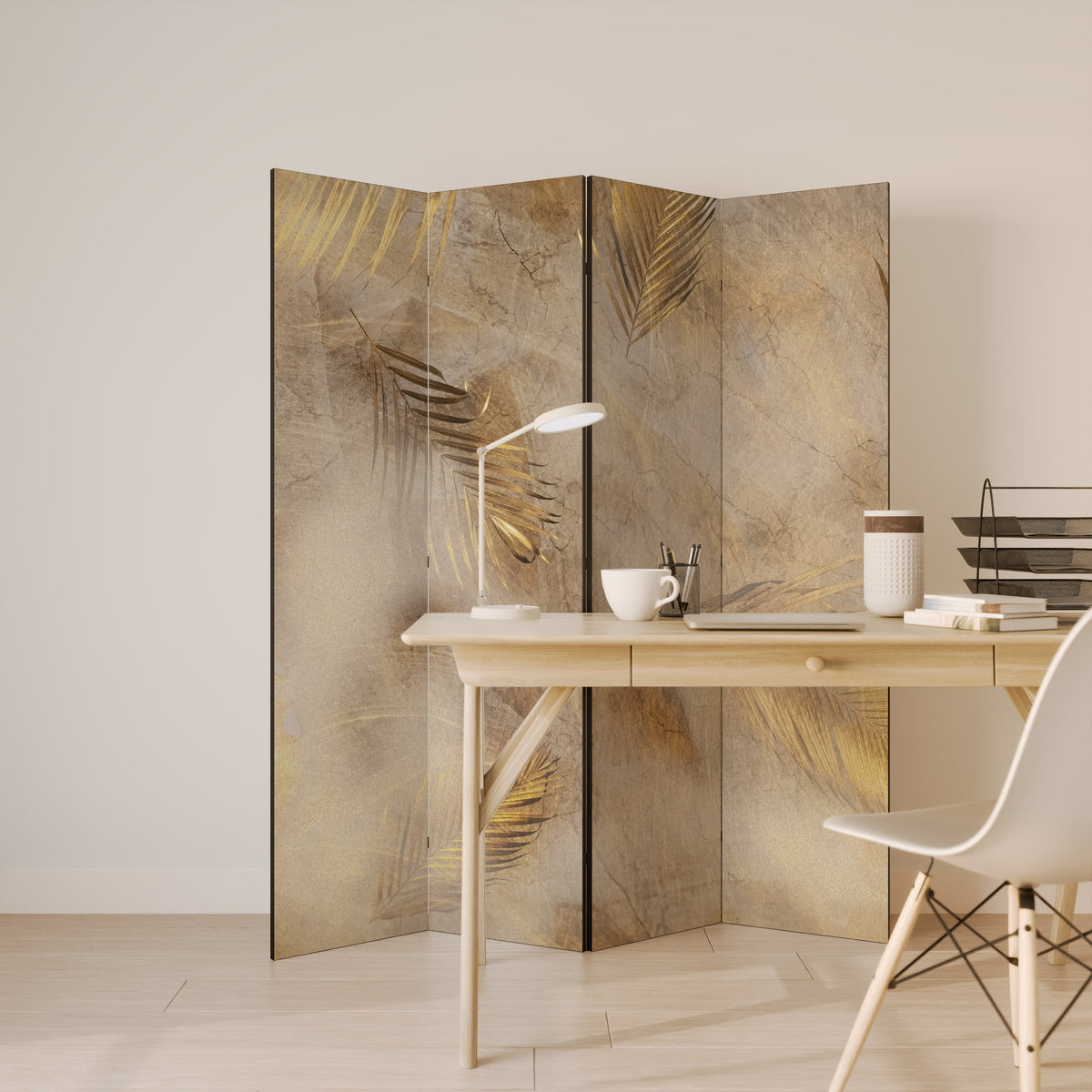 LEAVES OF SPLENDOR 4-Panel Room Divider