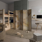 LEAVES OF SPLENDOR Biombo Decorativo de 5 Paneles