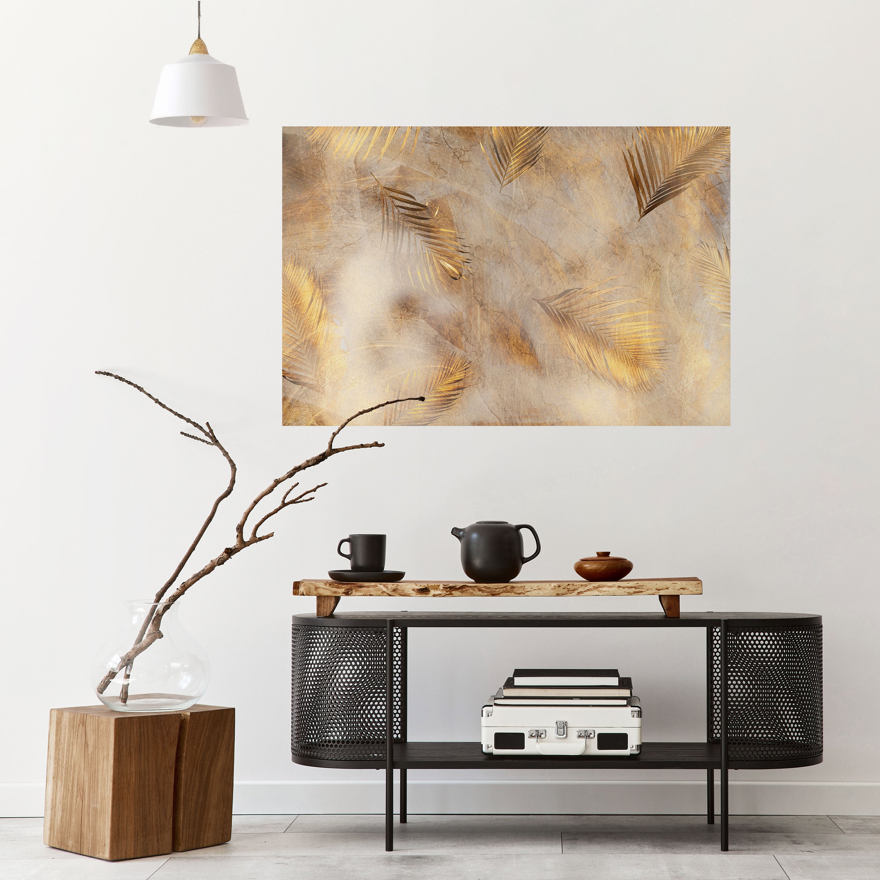 HOJAS DE ESPLENDOR Póster horizontal autoadhesivo