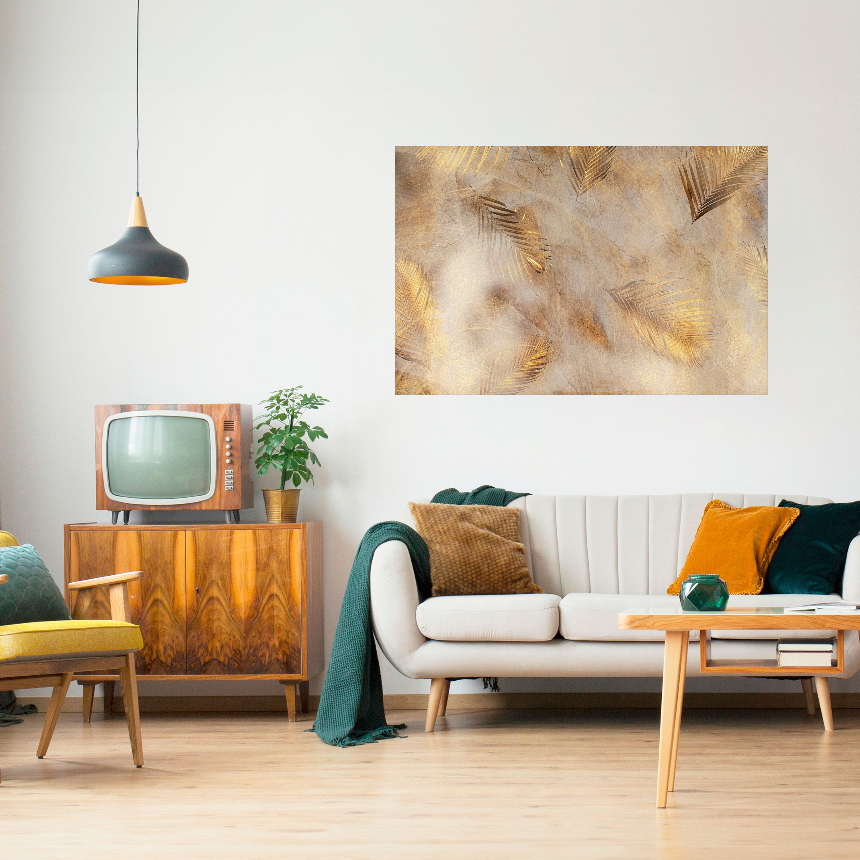 HOJAS DE ESPLENDOR Póster horizontal autoadhesivo