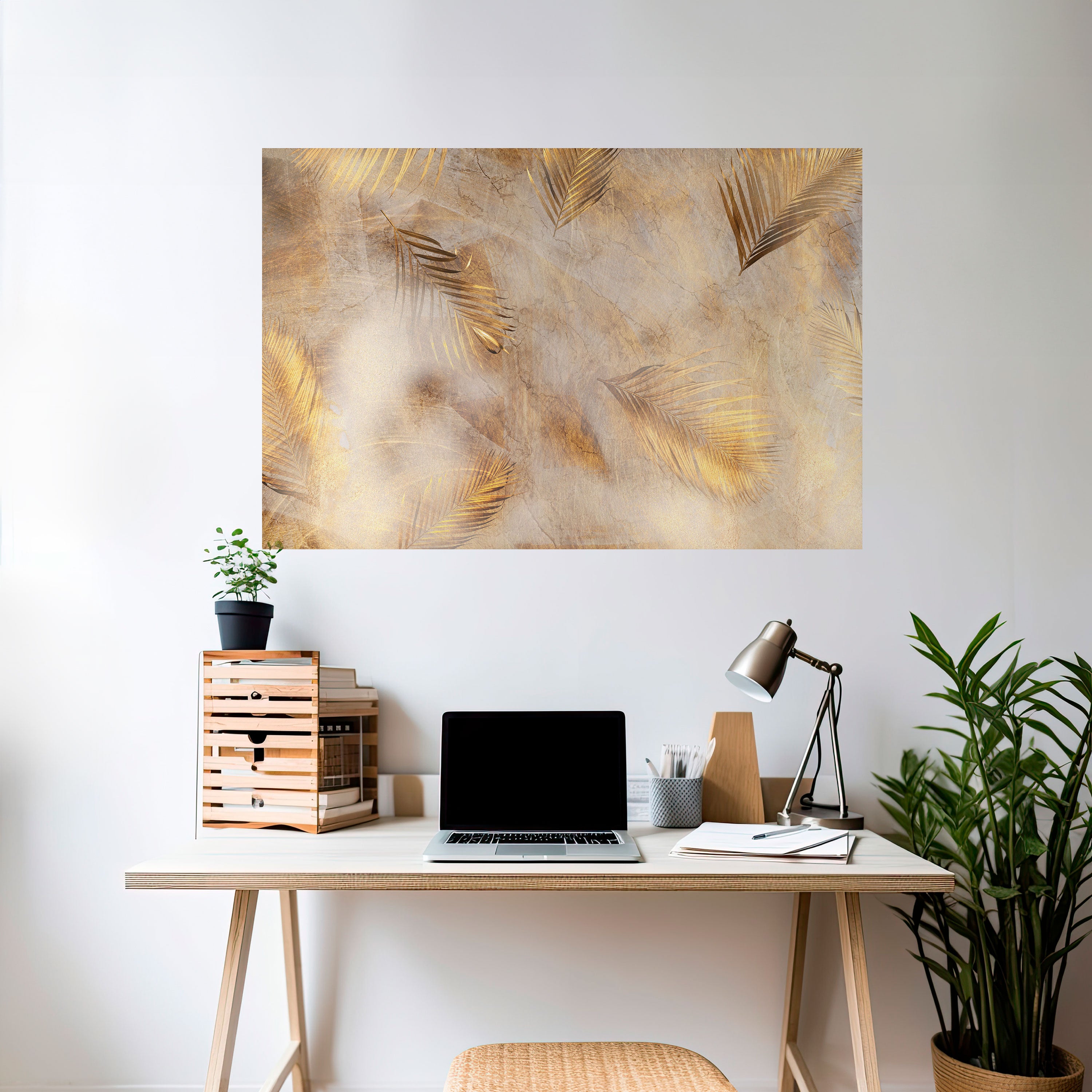 HOJAS DE ESPLENDOR Póster horizontal autoadhesivo