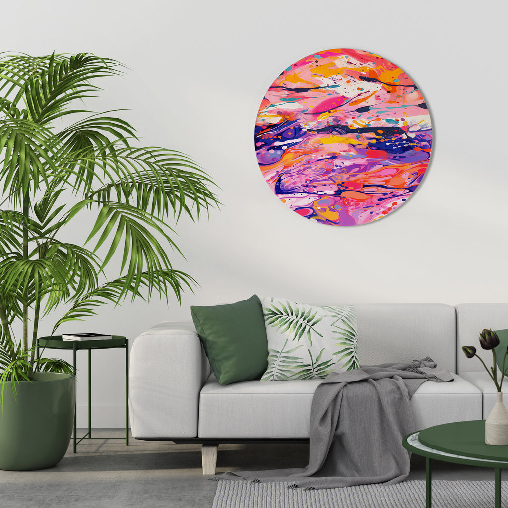 ECOS EXPRESIVOS Arte de pared redondo