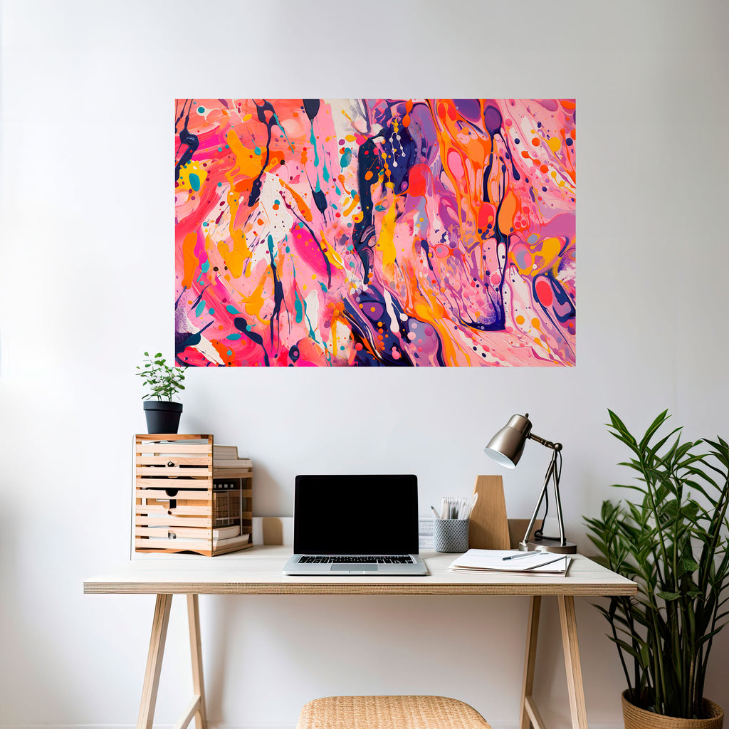 ECOS EXPRESIVOS Póster horizontal autoadhesivo