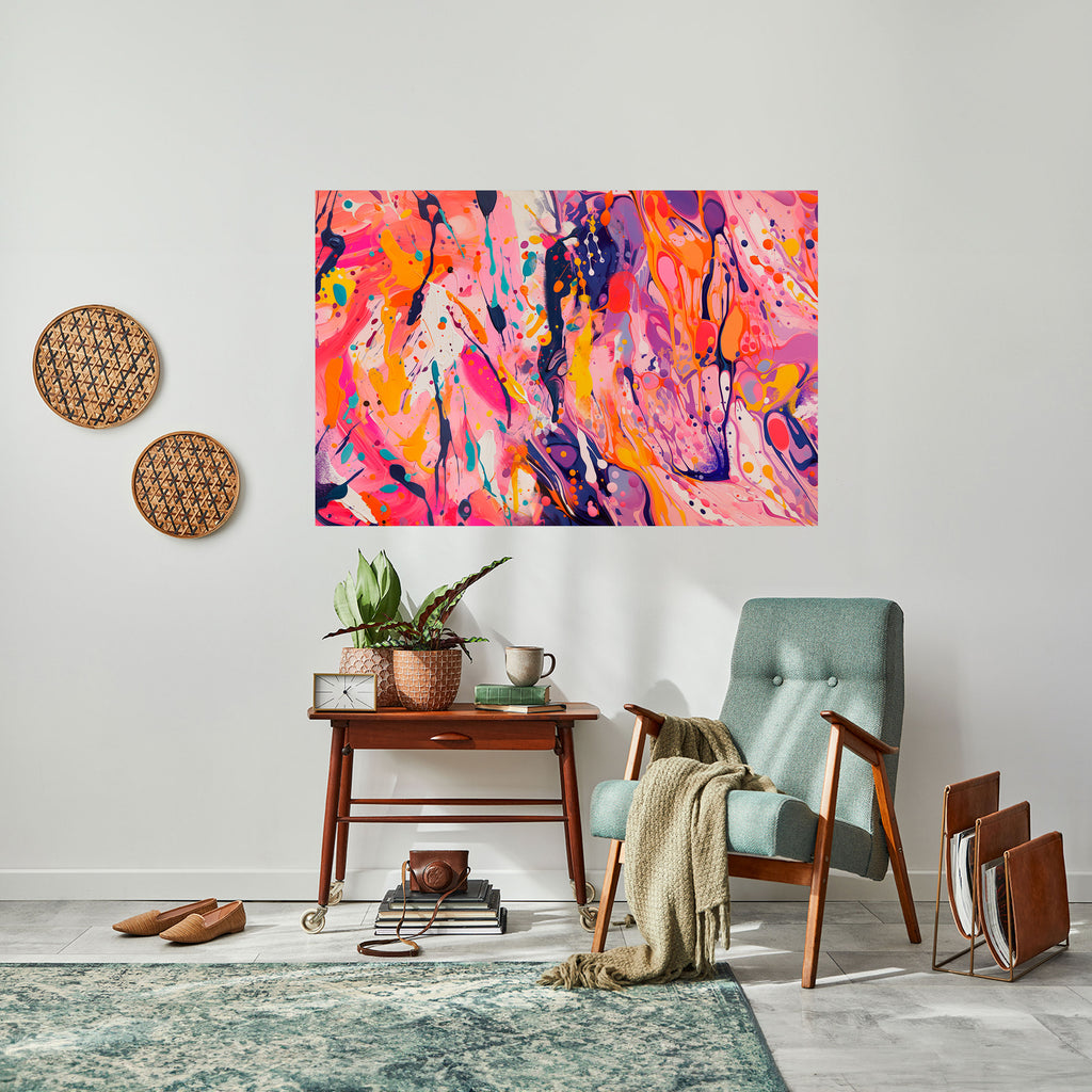 ECOS EXPRESIVOS Póster horizontal autoadhesivo