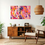 EXPRESSIVE ECHOES Peel and Stick Horizontal Poster